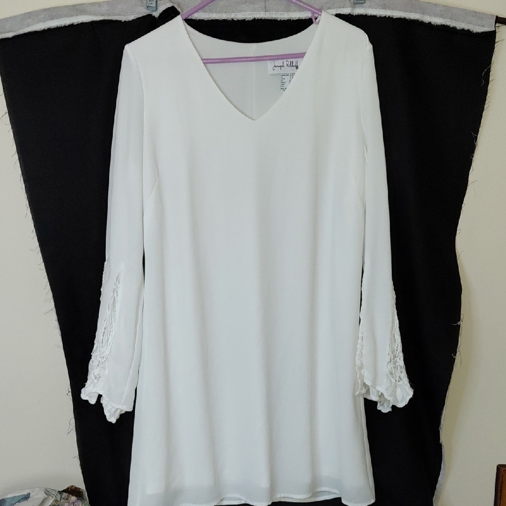 Joseph Ribkoff White Long Sleeve Dress